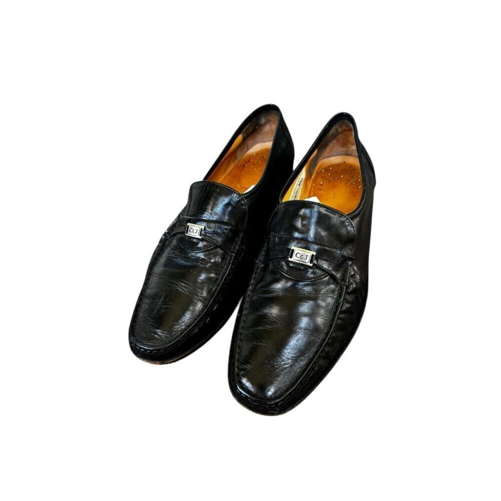 Crockett & Jones Black Leather Slip On Loafers 11.5 men’s
